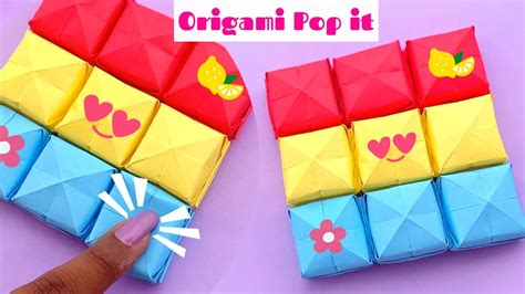 COOL Origami POP IT Easy Diy Pop It Diy Fidget Toys Viral Tik Tok