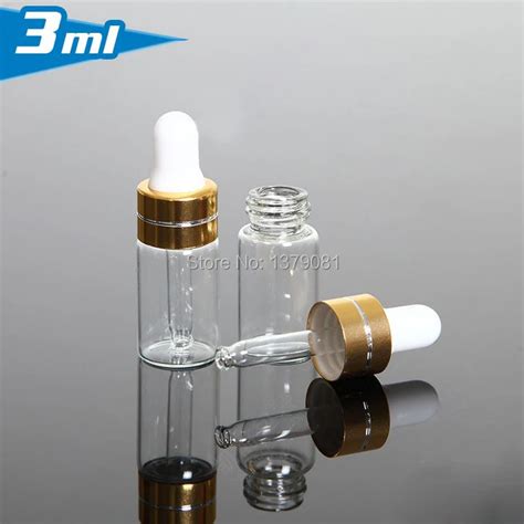 Ml Clear Mini Glass Bottles Cc Dropper Bottle Sample Vial Essential