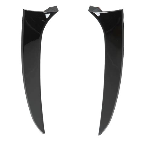 2pcs Gloss Black Rear Window Side Spoiler Wing Canard Splitter