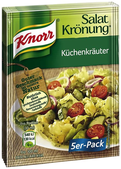 Knorr Salatkrönung Küchenkräuter Salatdressing 5 x 5er Pack Amazon