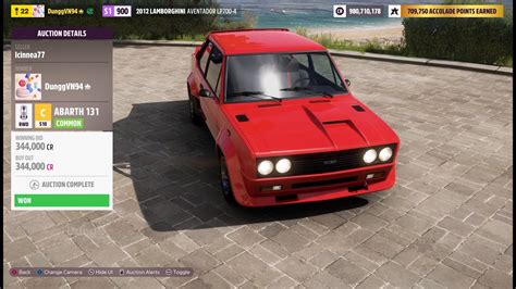 Forza Horizon 5 Auction House Sniping Abarth 131 YouTube