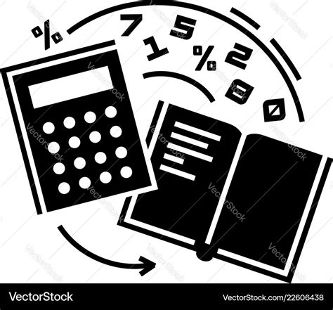 Accounting Icon Simple Style Royalty Free Vector Image