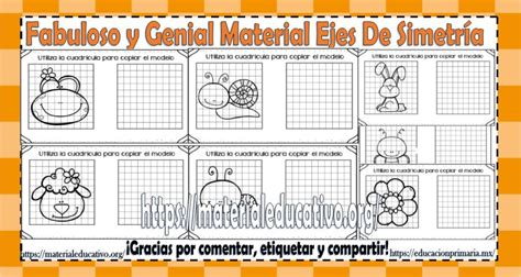 Fantástico Y Estupendo Material Para Trabajar Ejes De Simetría