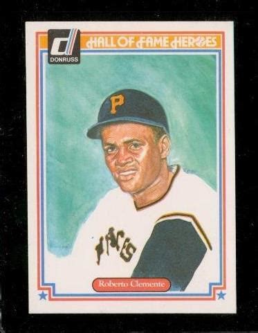 Vintage 1983 DONRUSS HALL FAME HEROES Baseball Card 17 ROBERTO