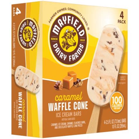 Mayfield Caramel Waffle Cone Ice Cream Bars Pack Kroger