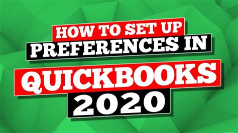 QuickBooks 2020 How To Set Up Preferences In QuickBooks Pro YouTube