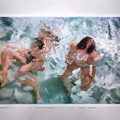 Exquisite Watercolor Paintings Capture The Shimmering Sight Of Swimmers