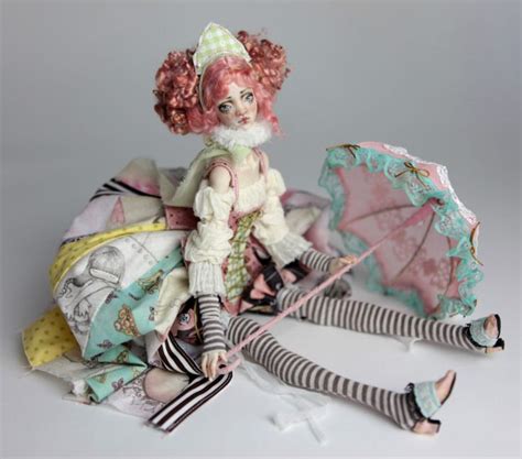 15″ Victorian Strawberry Clown Porcelain Bjd Doll Luna Ball Jointed Dolls Bjd Dolls Pretty Dolls