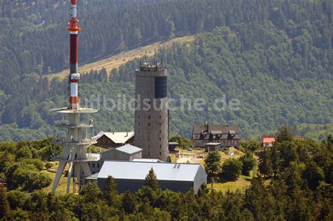 Brotterode Aus Der Vogelperspektive Funkturm Und Sendeanlage Auf Der