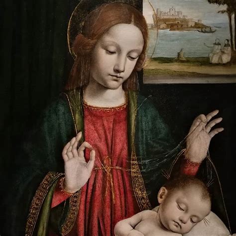 Ambrogio Bergognone Madonna Del Velo Particolare