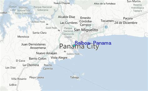 Balboa Panama Map