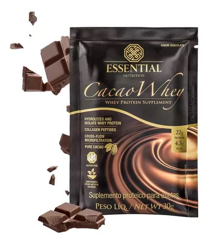 Cacao Whey sachê Essential Nutrition MercadoLivre