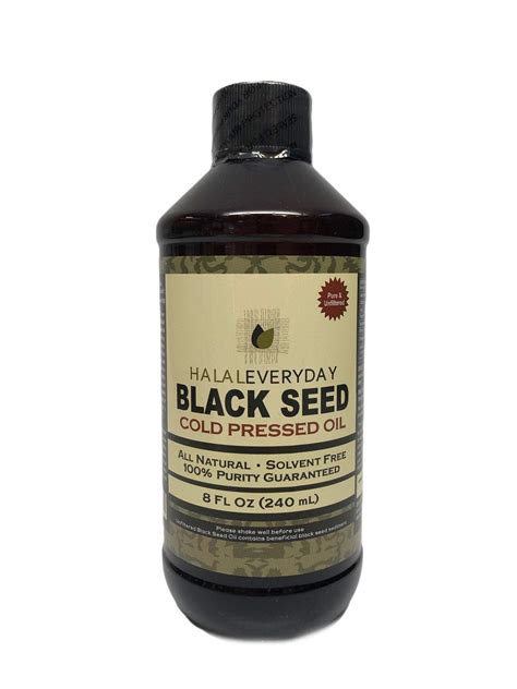 Buy Pure Black Seed Oil Nigella Sativa 8 Oz 100 Pure And Cold Pressed Black Seed Non Gmo