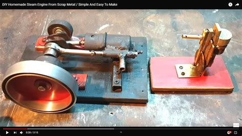 Diy Homemade Steam Engine From Scrap Metal Simple And Easy To Make