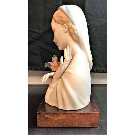 Cybis Porcelain Figurine Madonna With Bird Chairish