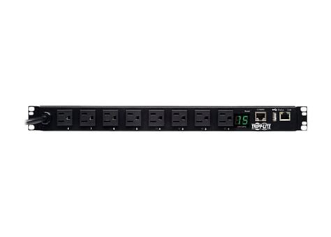 Tripp Lite Pdu Switched 120v 1 4kw 15a 8 5 15r 5 15p Lx Interface 1urm Taa Pdumh15net2lx