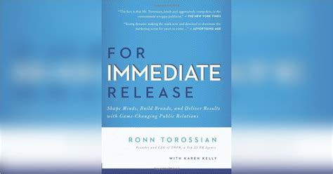 For Immediate Release Free Summary By Ronn Torossian And Karen Kelly