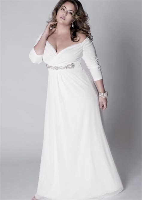 White Prom Dress Plus Size Pluslookeu Collection