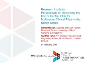 Fillable Online Ctti Clinicaltrials Central IRB Clinical Trials