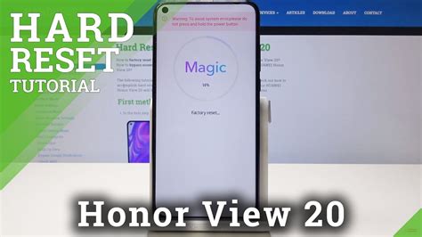 Hard Reset Honor View Bypass Screen Lock Wipe Data Youtube