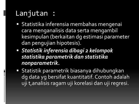 Pengertian And Ruang Lingkup Statistik Ppt Free Download