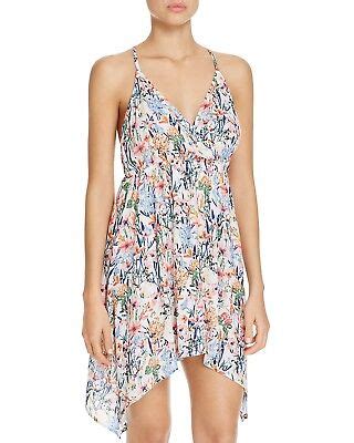 New Lucky Brand Swimsuit Bikini Cover Up Dress Size S Multi Garden Ebay