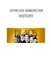 Black African American History Pdf Black History Instructional