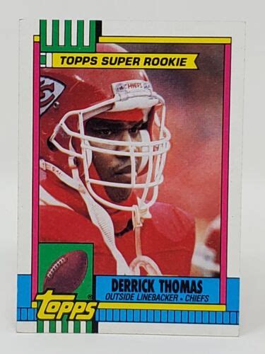 1990 Topps 248 DERRICK THOMAS SUPER ROOKIE Kansas City Chiefs Alabama