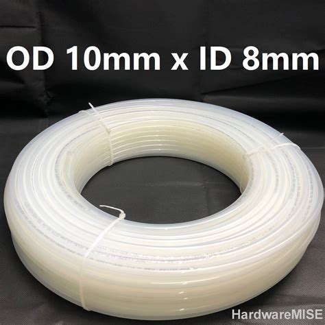 Nylon Tube 10mm X 8mm High Pressure White Nylon Tubing Pneumatic Air