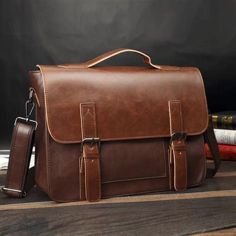 Verr Cktes Pferd Kunstleder Business Handtasche Laptop Aktentaschen F R