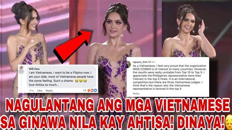 VIETNAMESE GALIT NA GALIT SA RESULTA NA GINAWA NILA KAY AHTISA MANALO