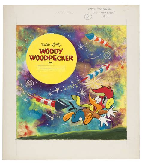 Hakes Woody Woodpecker Original Book Cover Art