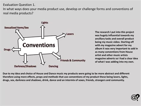 Evaulation Question 1 In What Ways Does Your Media Product Use