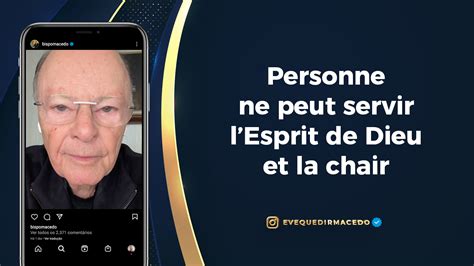 Personne ne peut servir l’Esprit de Dieu et la chair. - Portal Universal