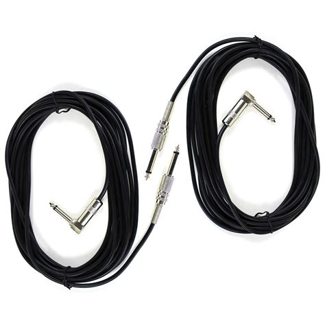 Zozo Ft Straight Right Angle Guitar Bass Instrument Cable