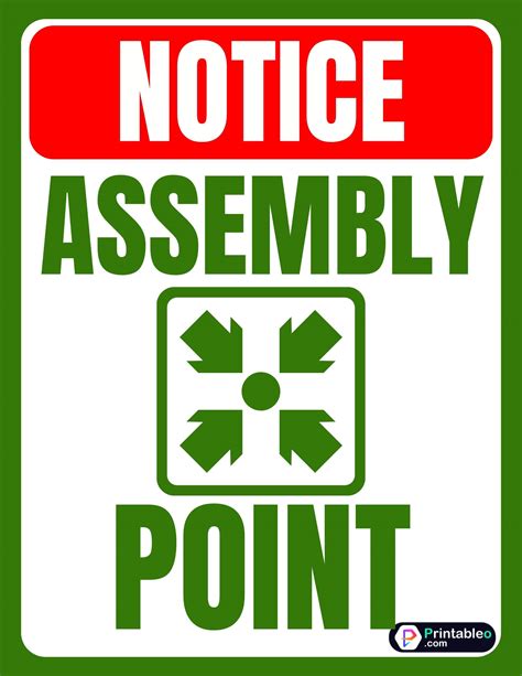 Fire Point Sign Printable Assembly Point Pdfs Hot Sex Picture