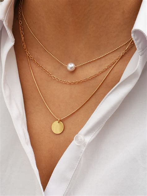 Collier Multirang Perle Blanche Collier Tendance