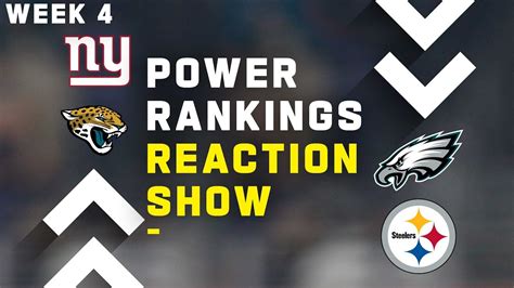 Week 4 Nfl Power Rankings Reaction Show Youtube