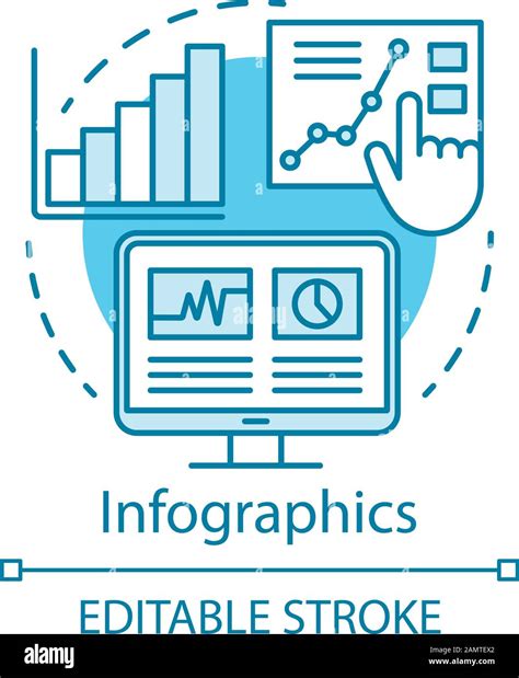 Infographics Turquoise Concept Icon Channel For Seo Idea Thin Line