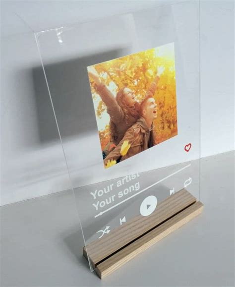 Spotify Music Plaque Acrylic Music Plaque Apple Music Glass Etsy