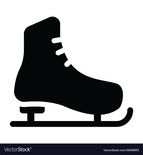 Ice Skating Shoe Royalty Free Vector Image VectorStock