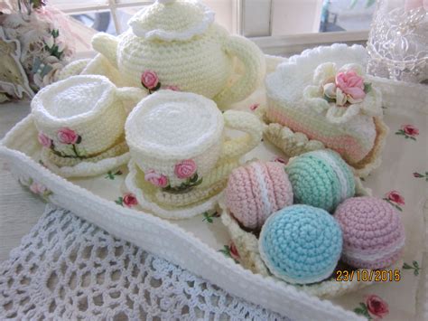 Crochet Tea Party Set Created By Annie Msgardengrove1 Crochet Food