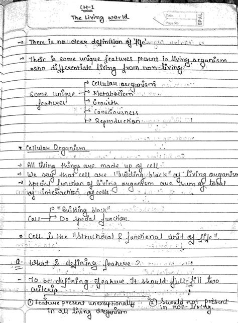 Ch -1 The living world Class 11 Notes by by Nipurn