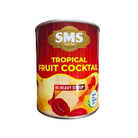 Sms Tropical Fruit Cocktail In Heavy Syrup 850gm