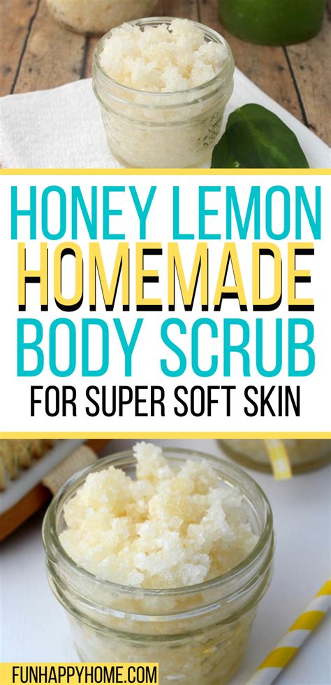 Diy Epsom Salt Scrub With Honey And Lemon Sugar Scrub Homemade Body