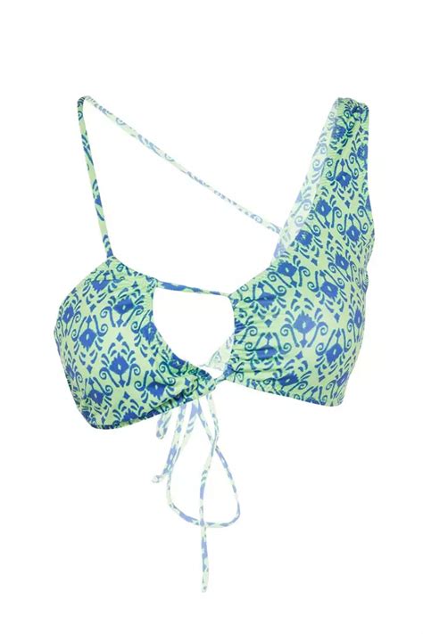 Buy Trendyol Pattern Bikini Top With Cutout Online Zalora