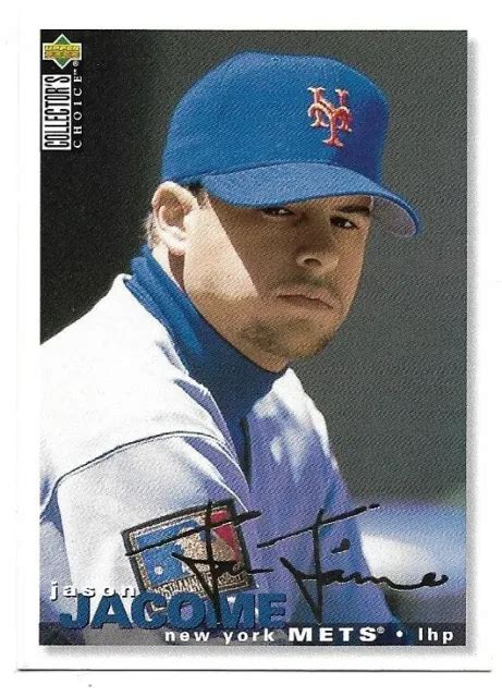 JASON JACOME 1995 Collector S Choice Gold Signature 327 New York Mets