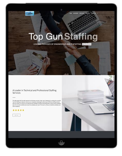 Top Gun Staffing - Voted 2017 Best Website Design Company