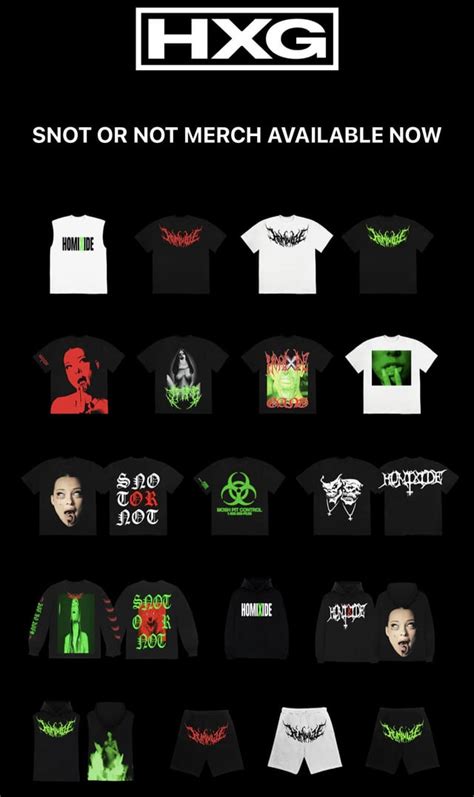 Snot or not merch out now : r/homixidegang