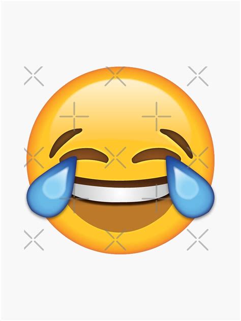 "Laughing Out Loud Emoji" Sticker by Daniel-Hoving | Redbubble